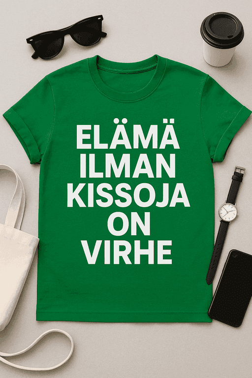 Elämä ilman kissoja on virhe - T-paita