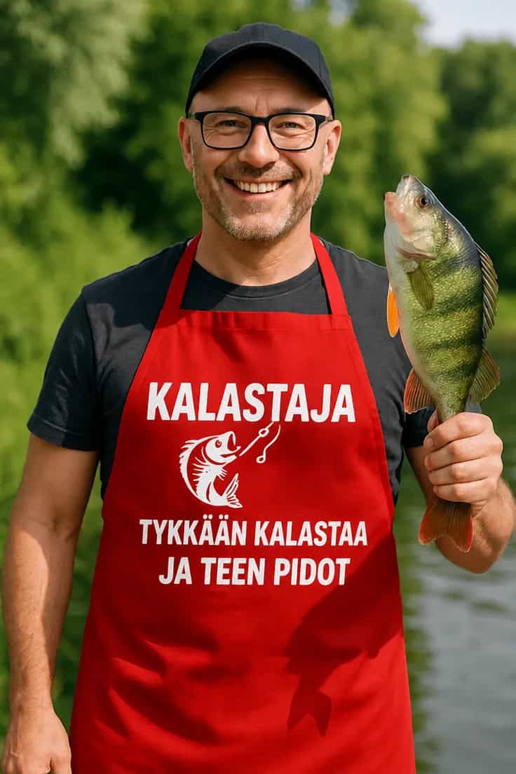 Esiliina kalastajalle – KALASTAJA TYKKÄÄN KALASTAA