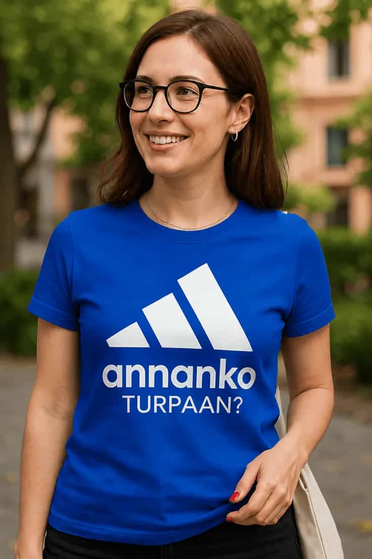 Hauska t-paita Annanko turpaan – annanko TURPAAN?