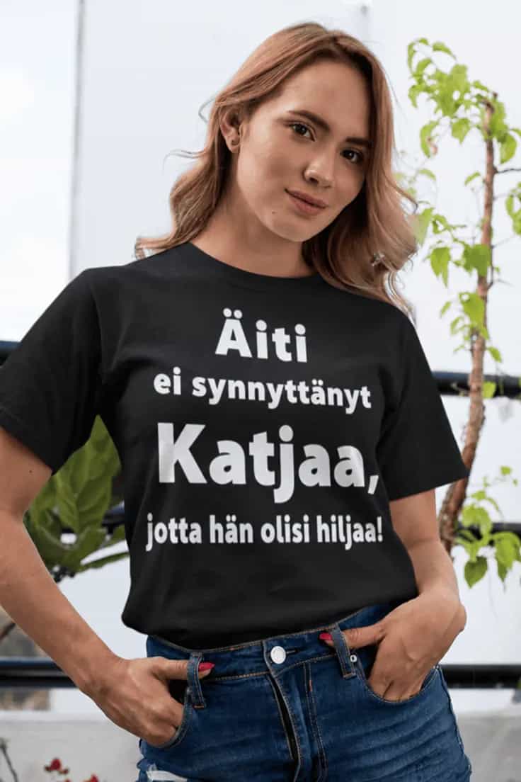 Hauska t-paita En ole hiljaa nimellä – Äiti