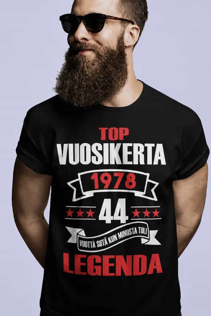 T-paita Huippuvuosikerta valitsemallasi vuodella