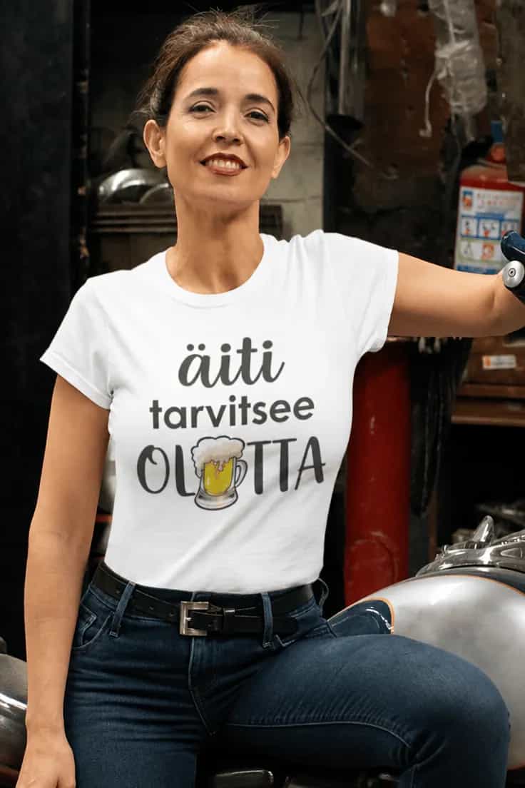 Hauska t-paita Äiti tarvitsee olutta | äiti