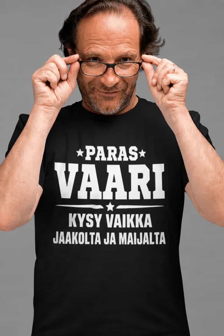 Hauska t-paita Paras vaari nimellä – ⭑PARAS⭑