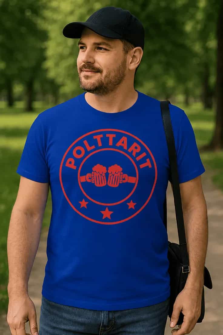 Hauska t-paita Polttarit ja olut – POLTTARIT