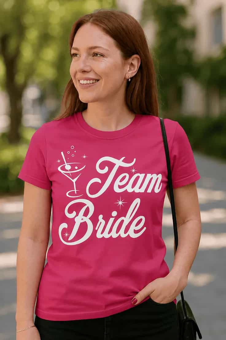 Hauska t-paita Team bride lasilla – Team Bride