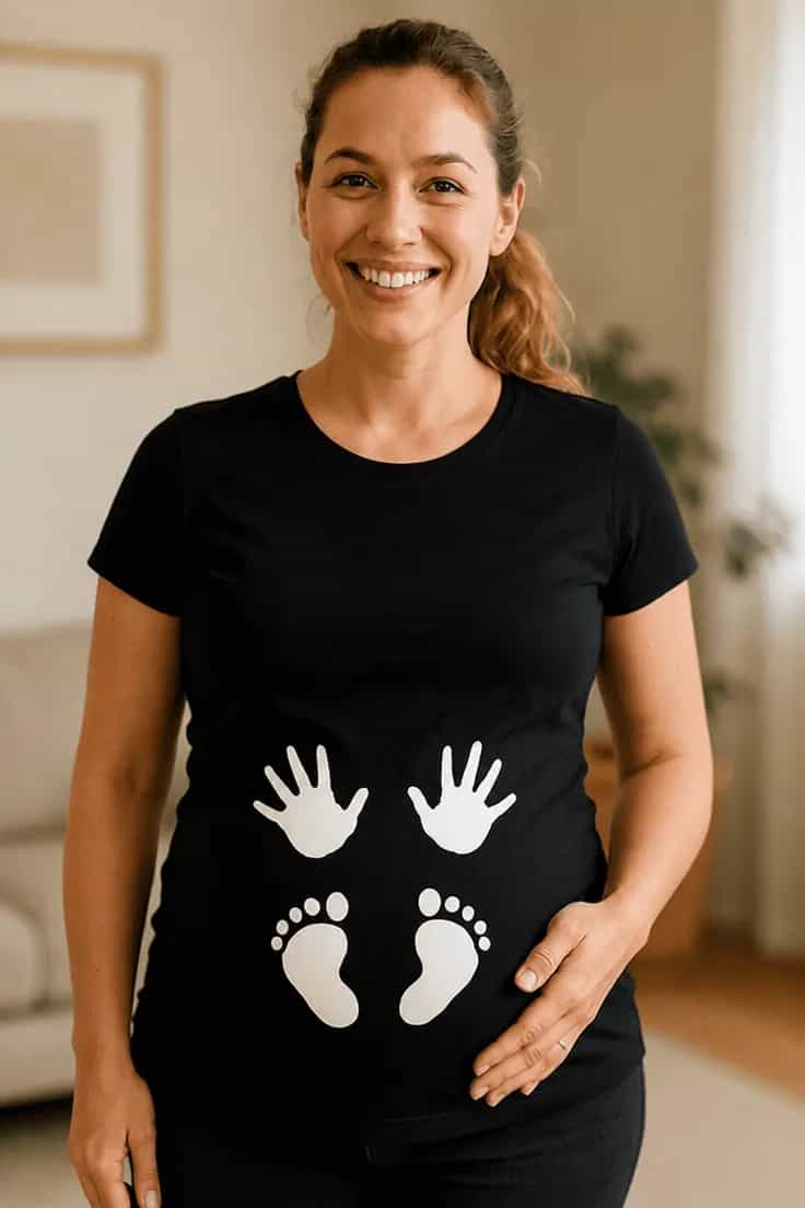 Äitiys t-paita Kädet ja jalat
