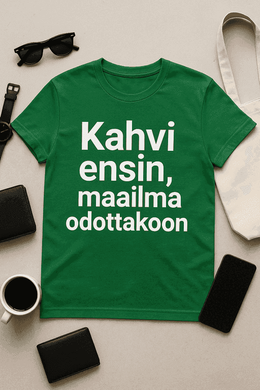 Kahvi ensin - T-paita