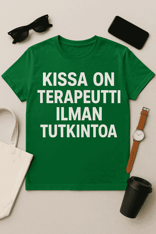 Kissa on terapeutti ilman tutkintoa - T-paita