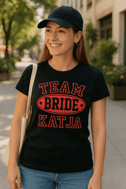 Team Bride (nimellä) - T-paita