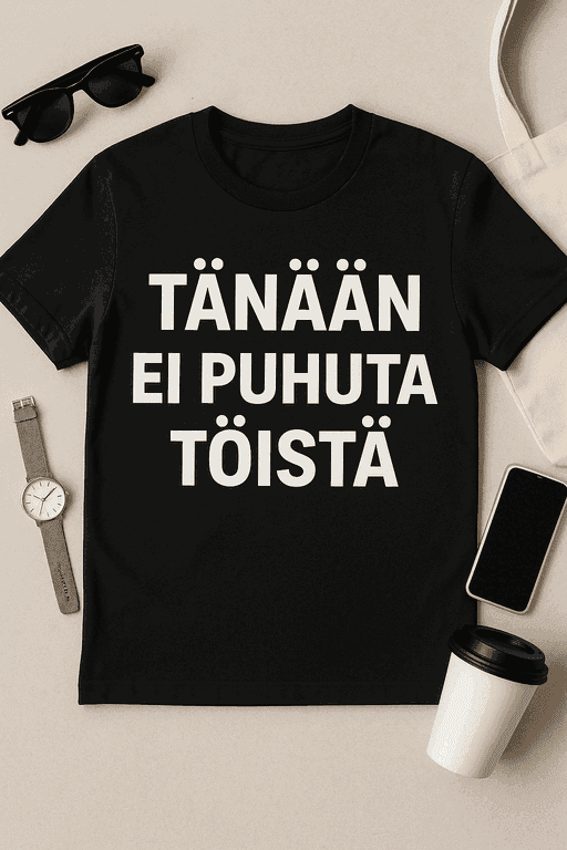 Tänään ei puhuta töistä - T-paita
