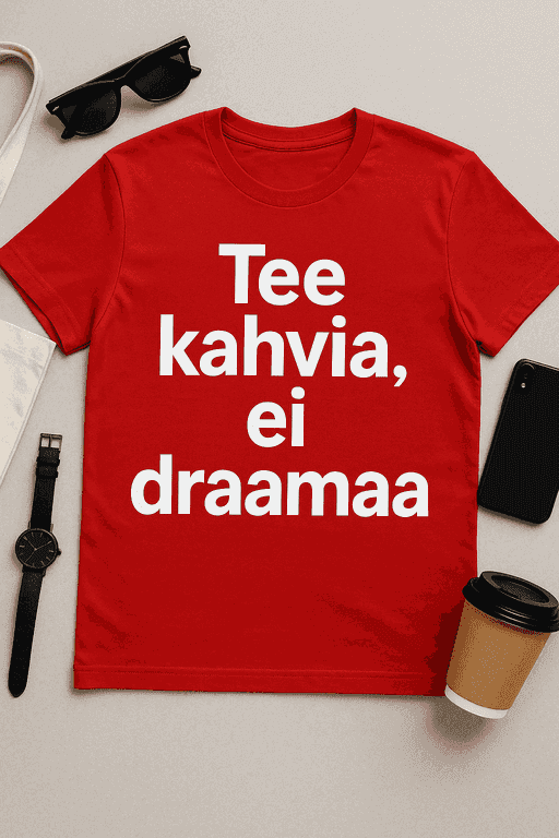 Tee kahvia, ei draamaa - T-paita