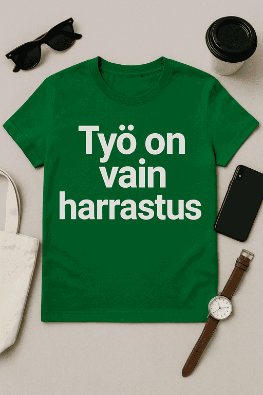 Työ on vain harrastus -T-paita