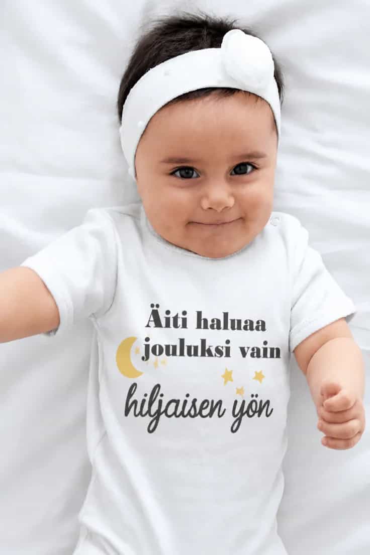 Vauvan body Hiljainen yö äidille – Äiti haluaa joulu