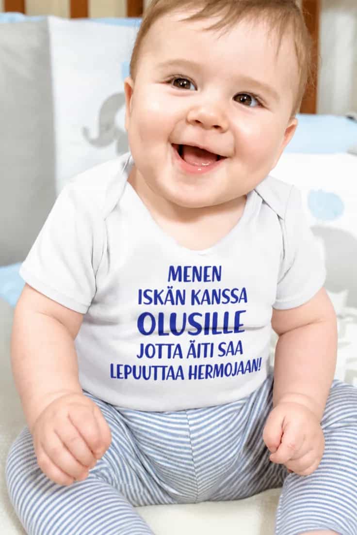 Vauvan body Iskän kanssa olusille – MENEN ISKÄN