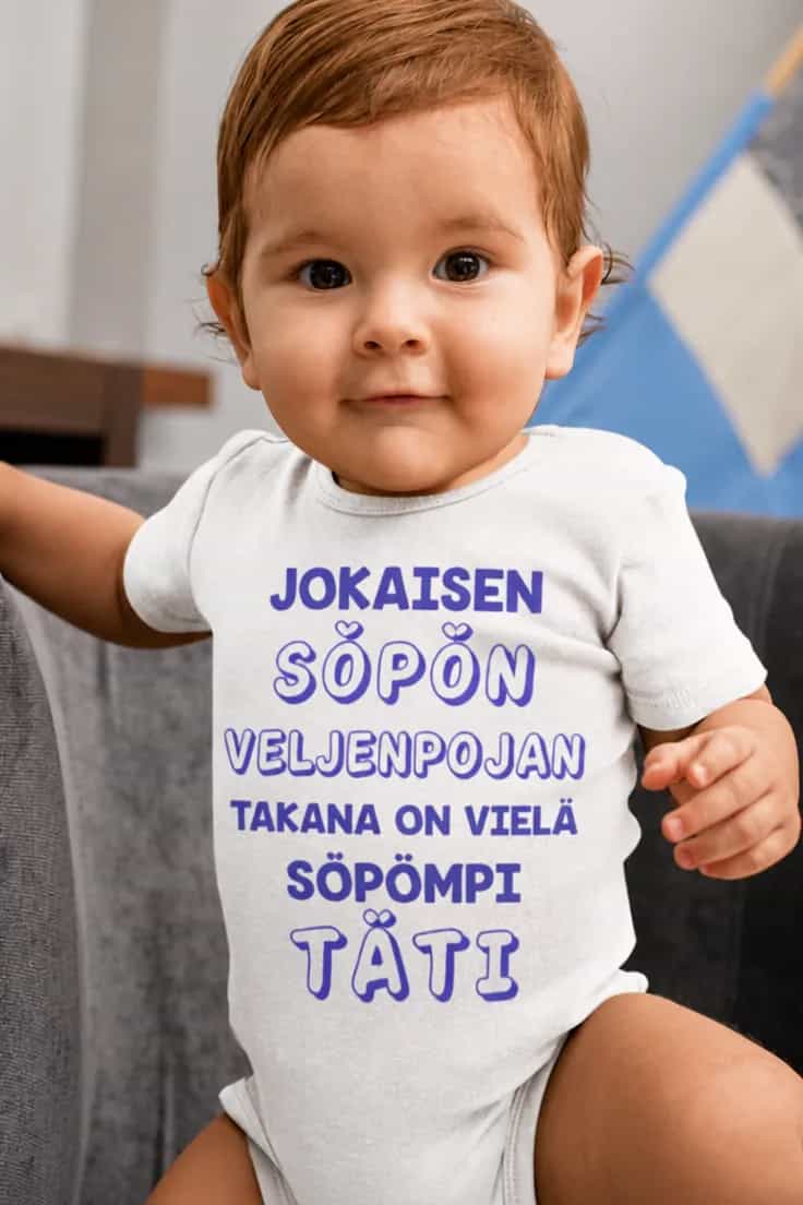 Vauvan body Söpö veljenpoika ja täti – JOKAISEN