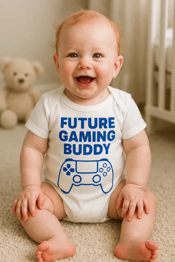 Vauvan body Tuleva pelikaveri – FUTURE GAMING BUDDY