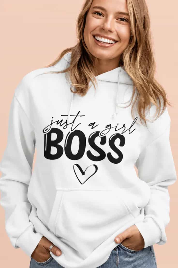 Villapaita Boss asenteella – just a girl BOSS