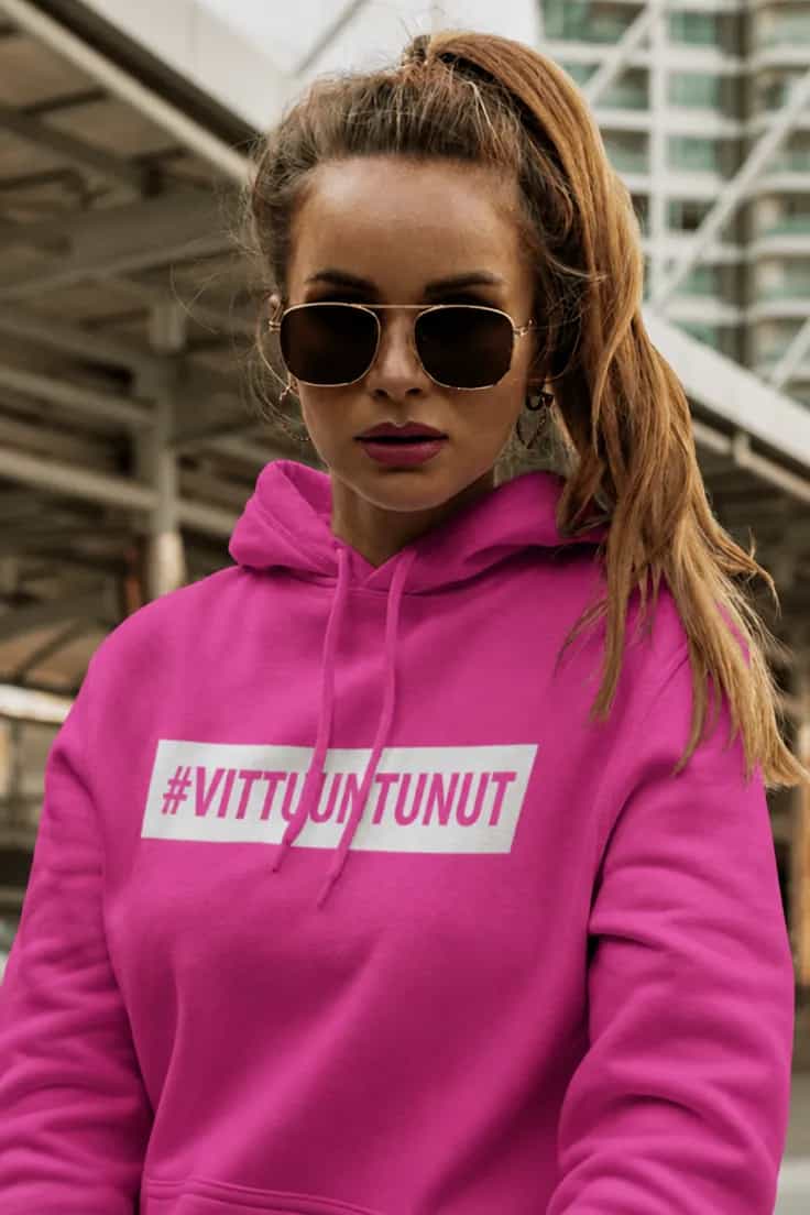 Villapaita Vittuuntunut hashtag #VITTUUNTUNUT