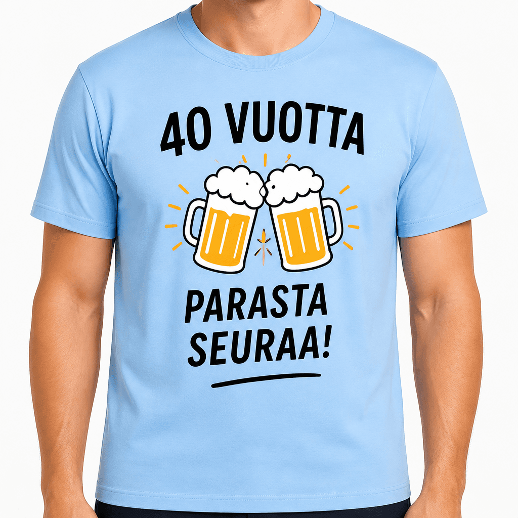 T-paita 40-vuotiaalle – 40 vuotta parasta seuraa!