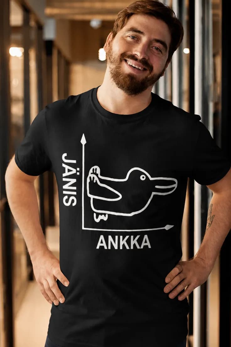 Hauska t-paita Jänis ankka – JÄNIS ANKKA