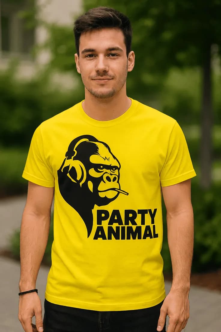 Hauska t-paita Juhlien peto – PARTY ANIMAL