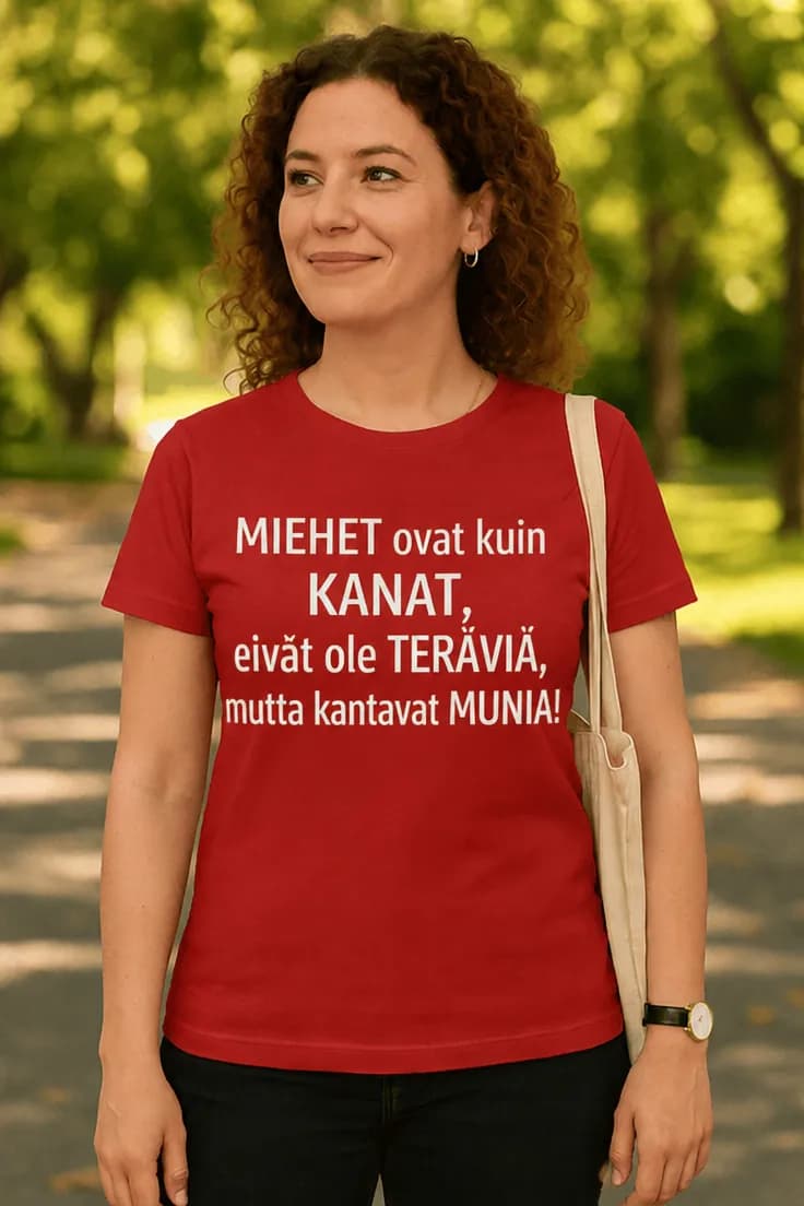 Hauska t-paita Kanavitsi munista – MIEHET ovat kuin