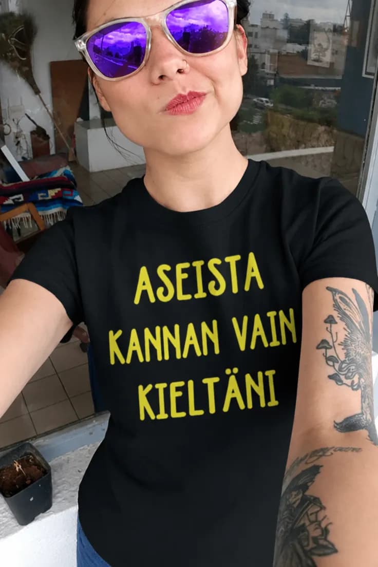 Hauska t-paita Kannan vain kieltäni