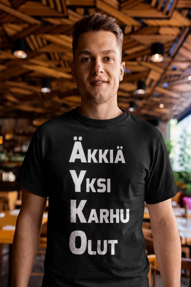 Hauska t-paita Äkkiä yksi Karhu | ÄKKIÄ YKSI KARHU OLUT
