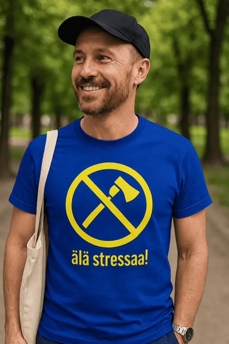 Hauska t-paita Älä stressaa. – älä stressaa!