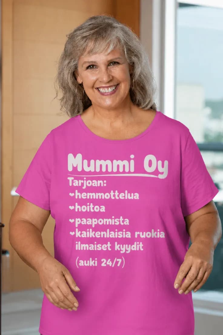Hauska t-paita Mummi Oy – Mummi Oy