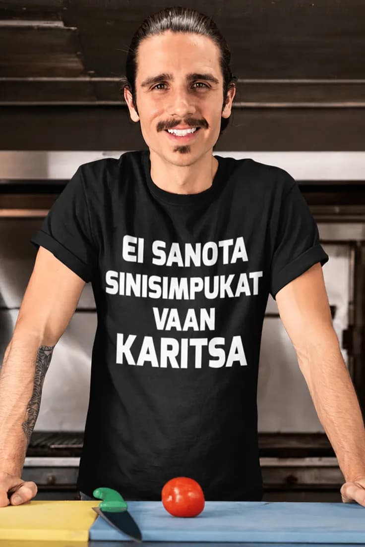 Hauska t-paita Simpukat ja karitsa – EI SANOTA