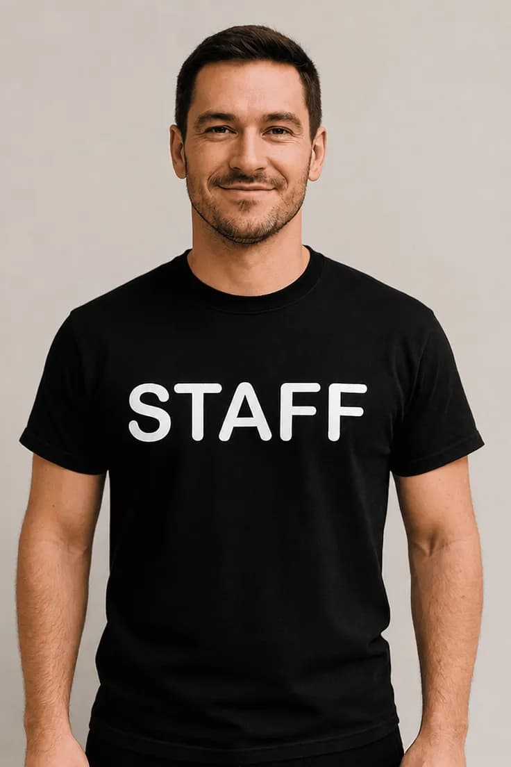 Hauska t-paita Staff