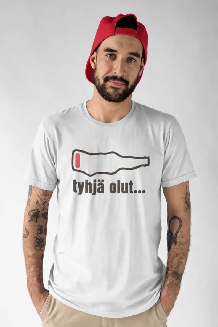 Hauska t-paita Tyhjä olut – tyhjä olut....