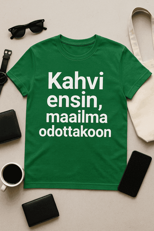 Kahvi ensin - T-paita