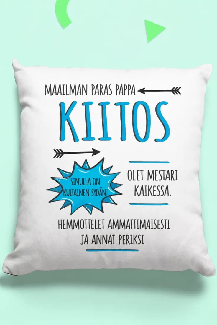 Koristetyyny Maailman paras pappa – MAAILMAN PARAS