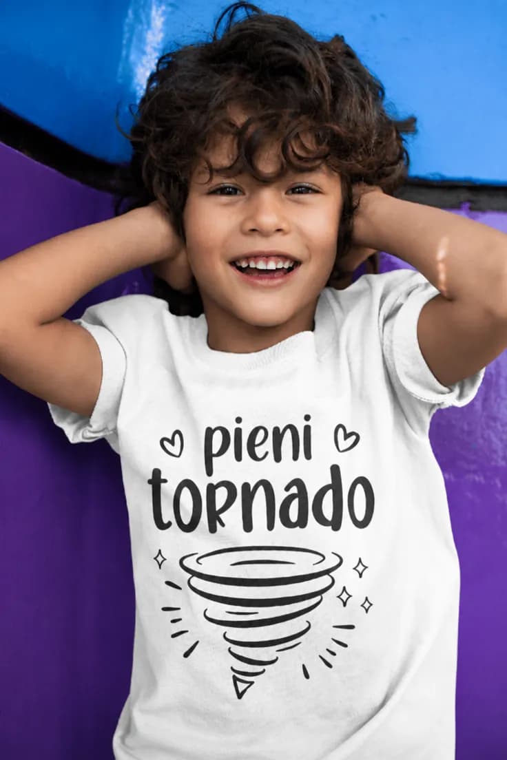 Lasten t-paita Pieni tornado – pieni tornado
