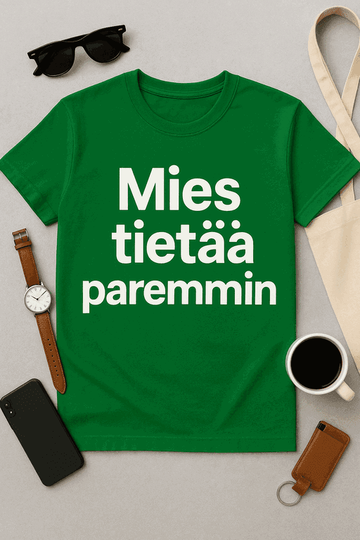 Mies tietää paremmin -T-paita