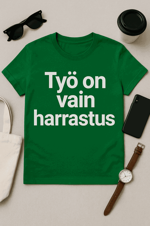 Työ on vain harrastus -T-paita