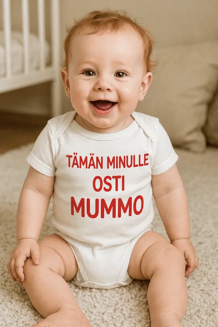Vauvan body Mummo osti tämän – TÄMÄN MINULLE OSTI MUMMO