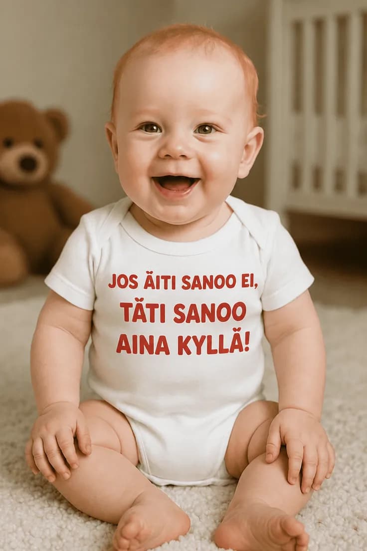 Vauvan body Täti sanoo kyllä – JOS ÄITI SANOO EI,