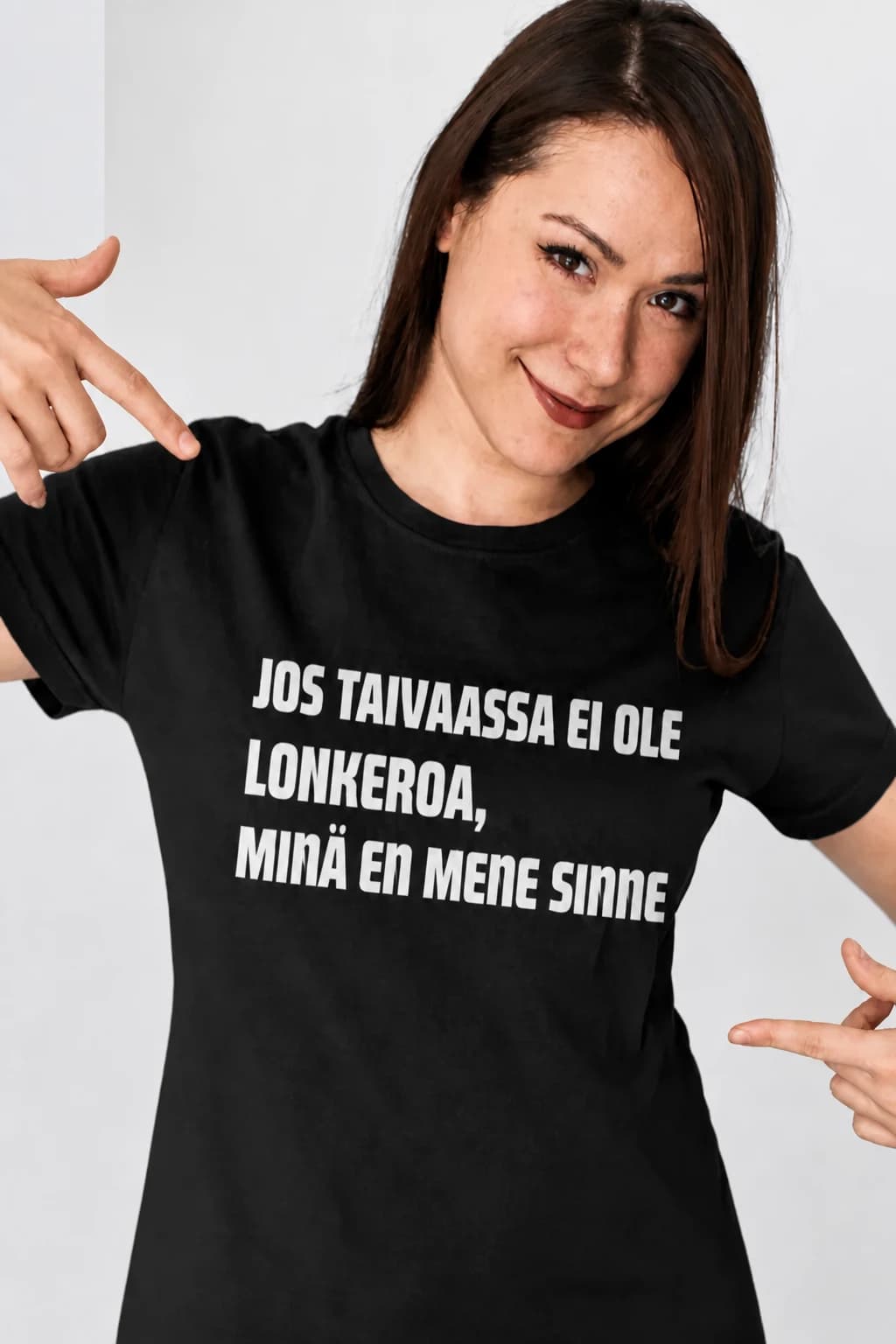 Hauska T-paita ”Jos taivaassa ei ole lonkeroa”