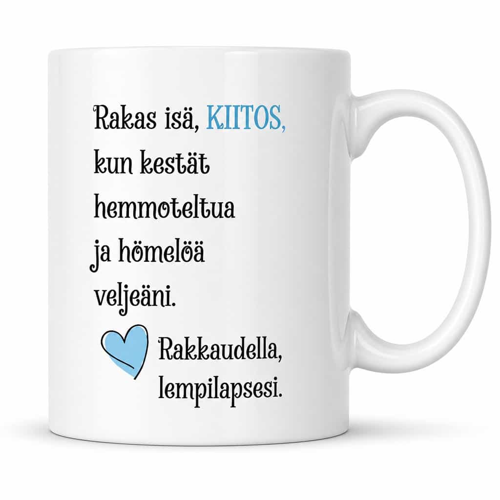 Hauska muki isälle – Rakas isä, KIITOS, kun kestät
