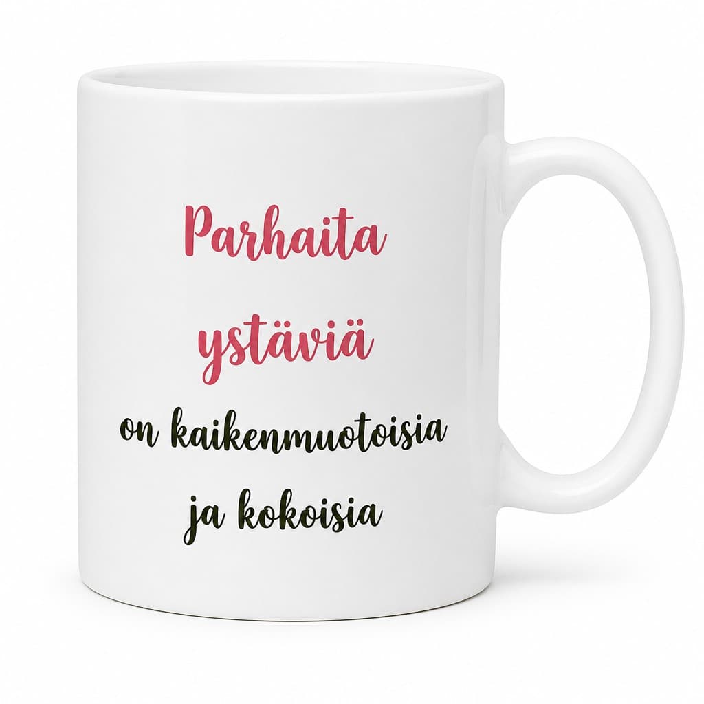 Hauska muki Parhaat ystävät nimellä – Katja ja Aron