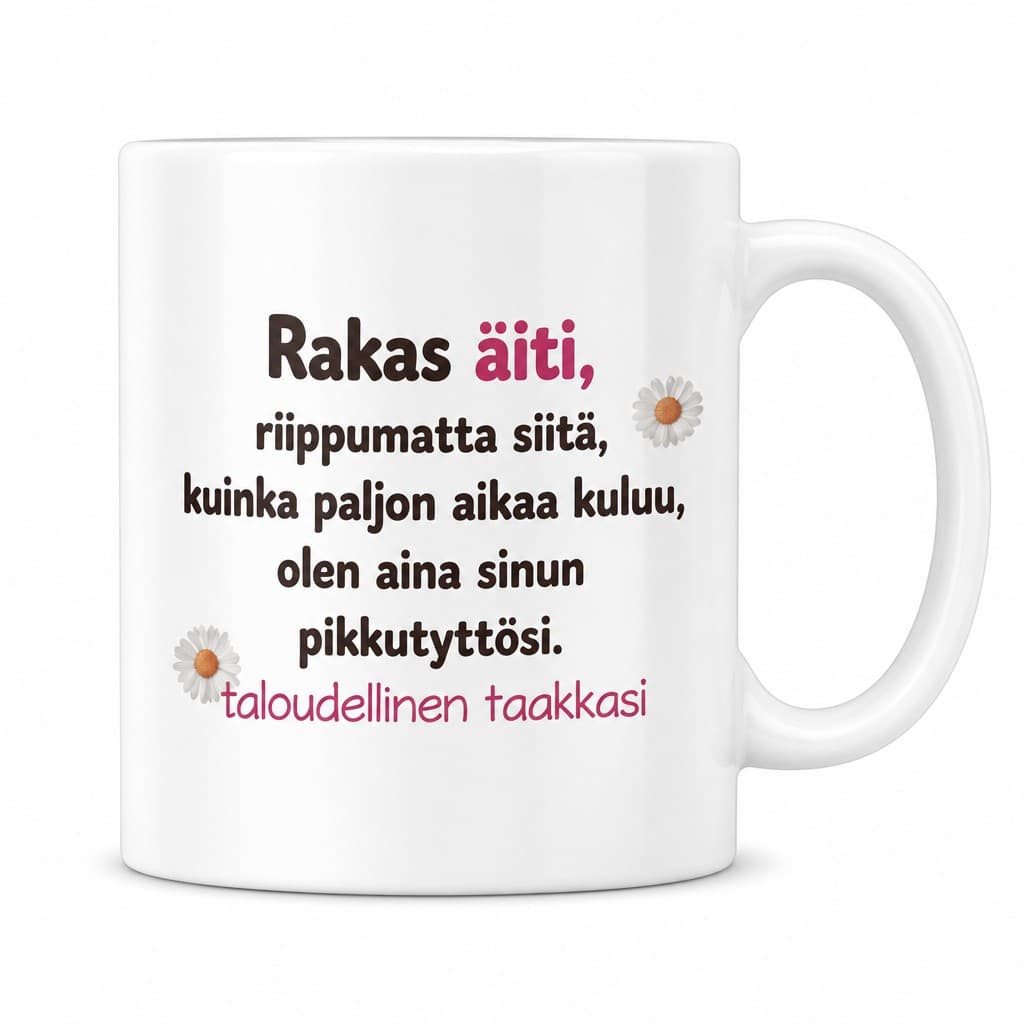 Hauska muki Taloudellinen taakka äidille