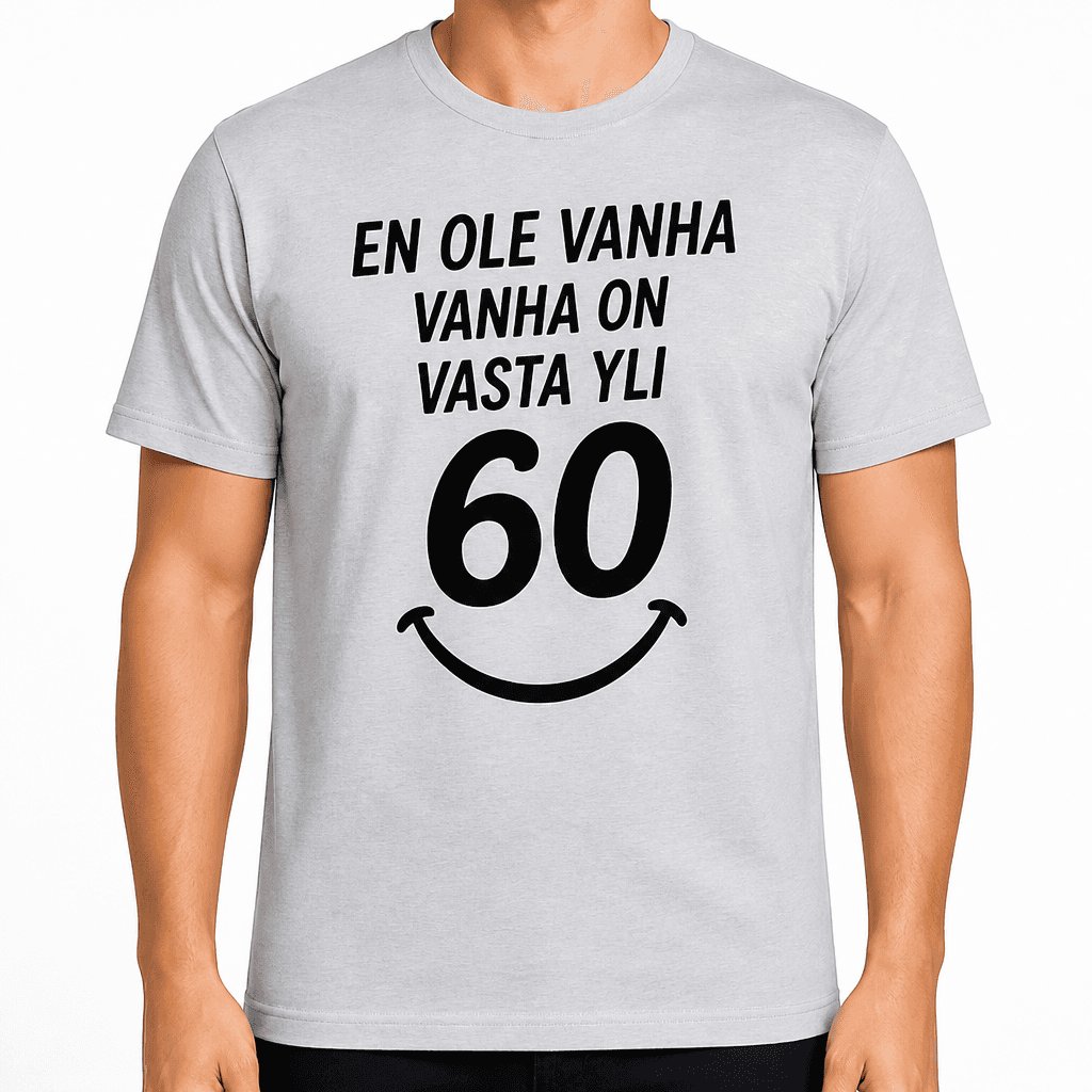 T-paita 60-vuotiaalle – En ole vanha vanha on vasta yli 60