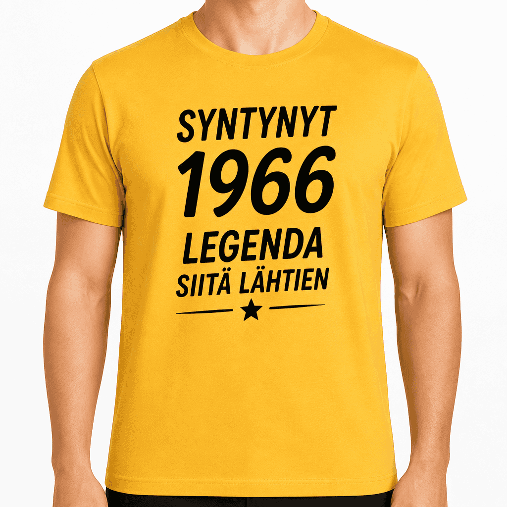 T-paita 60-vuotiaalle â Syntynyt 1966 legenda siitĂ€ lĂ€htien