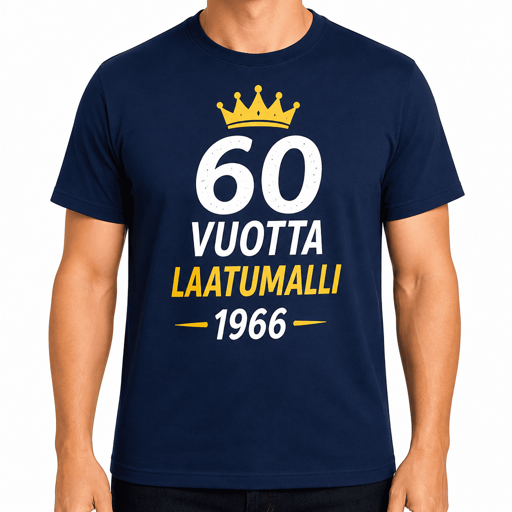 T-paita 60-vuotiaalle – 60 vuotta laatumalli 1966