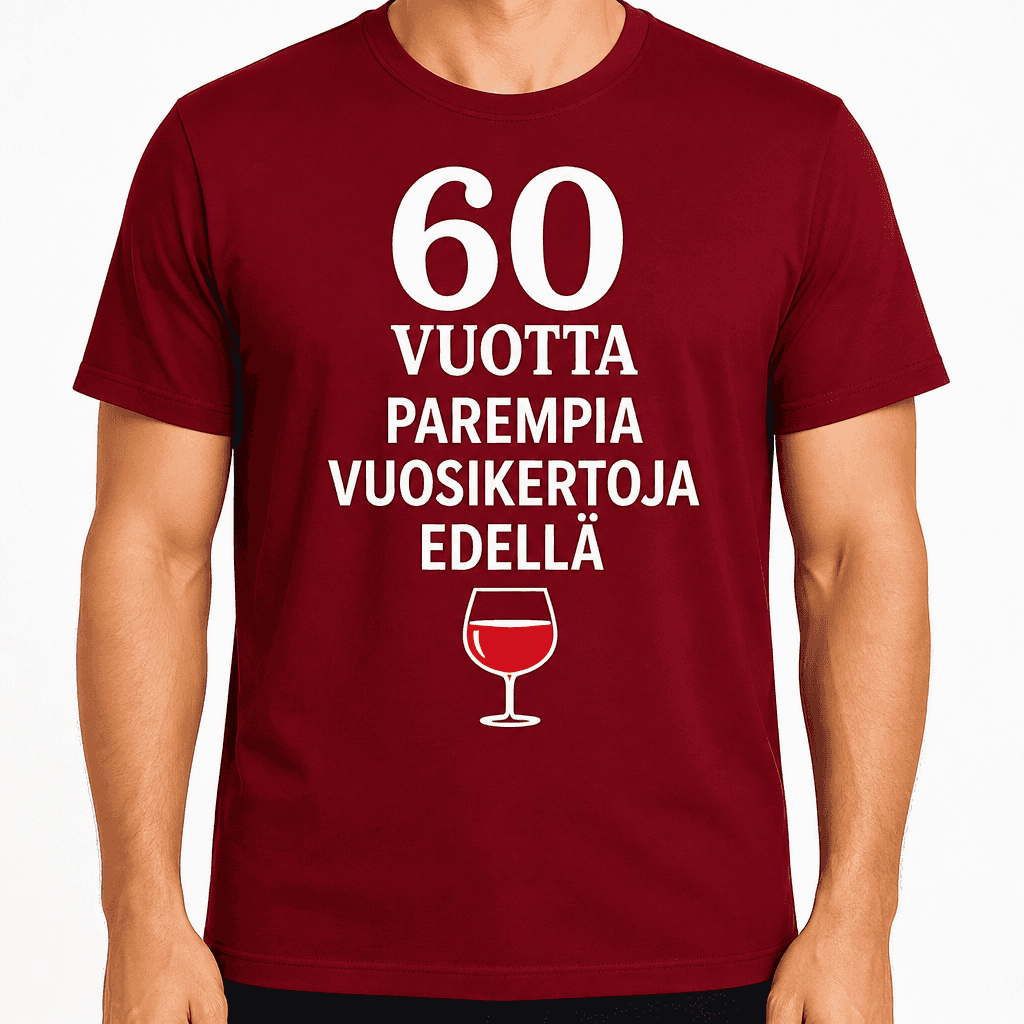 T-paita 60-vuotiaalle â 60 vuotta parempia vuosikertoja edellĂ€