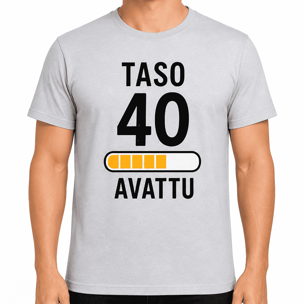 T-paita 40-vuotiaalle – Taso 40 avattu
