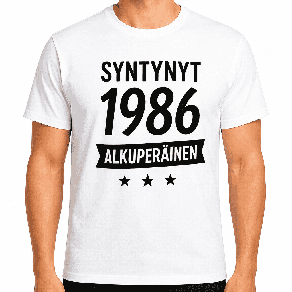 T-paita 40-vuotiaalle – Syntynyt 1986 alkuperäinen